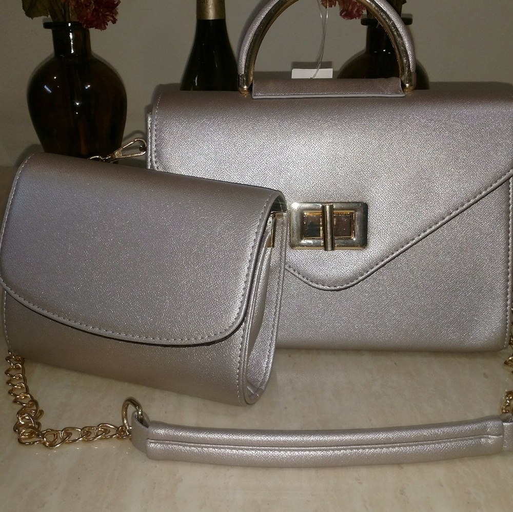 Grey Double Purse